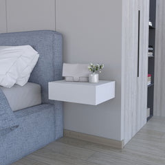 Vienna Floating Nightstand, Sleek Wall-Mounted Design with Spacious Drawer Storage