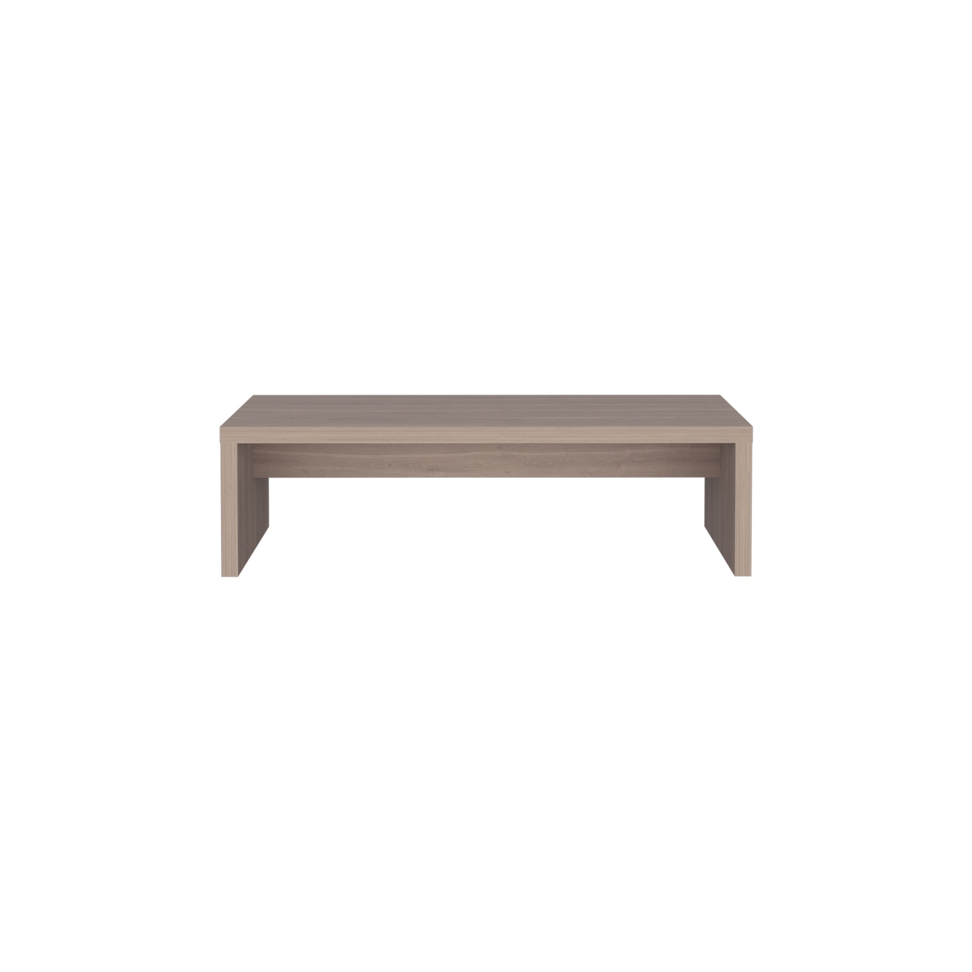 Desk 5.4" H, with 1 Shelf, White Oak