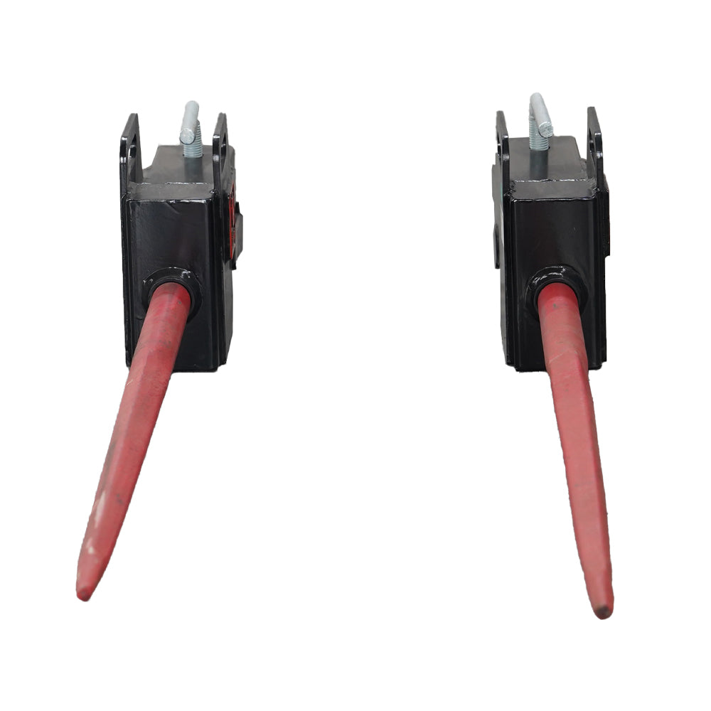 Clamp-on Bale Spear for Tractor Skid Steer Loader