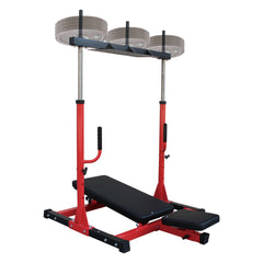 Vertical Leg Press Machine with Adjustable Leg, Back and Head Positions, Leg Strength Training Machine for Home Gym, 2" Olympic Plate Compatible