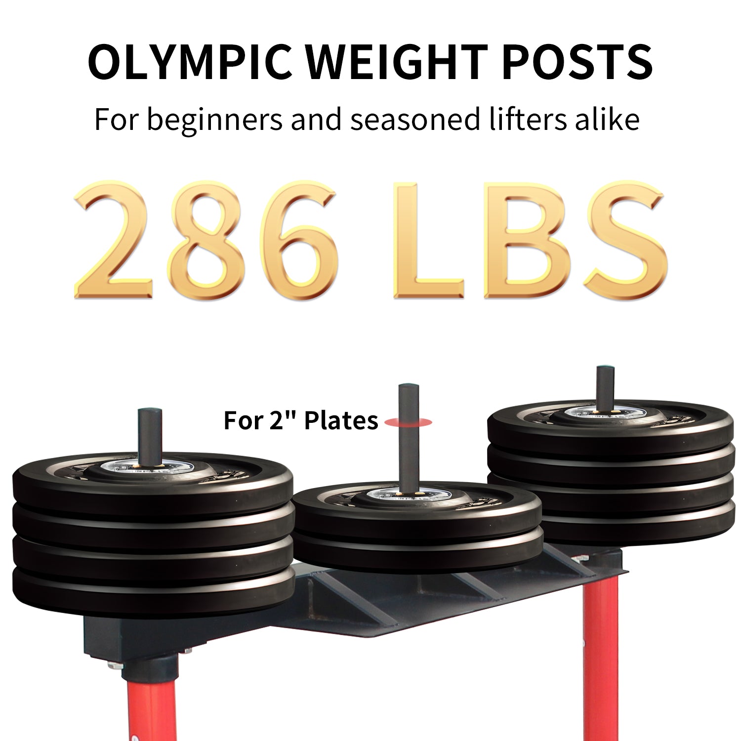 Vertical Leg Press Machine with Adjustable Leg, Back and Head Positions, Leg Strength Training Machine for Home Gym, 2" Olympic Plate Compatible