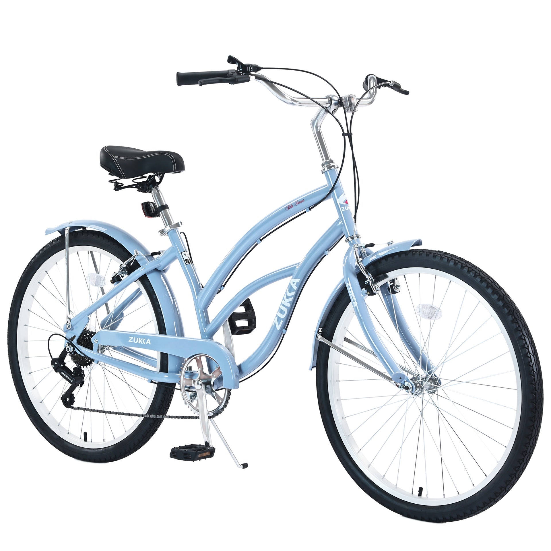 7 Speed Bicycles,  Multiple Colors 26"Inch  Beach Cruiser Bike