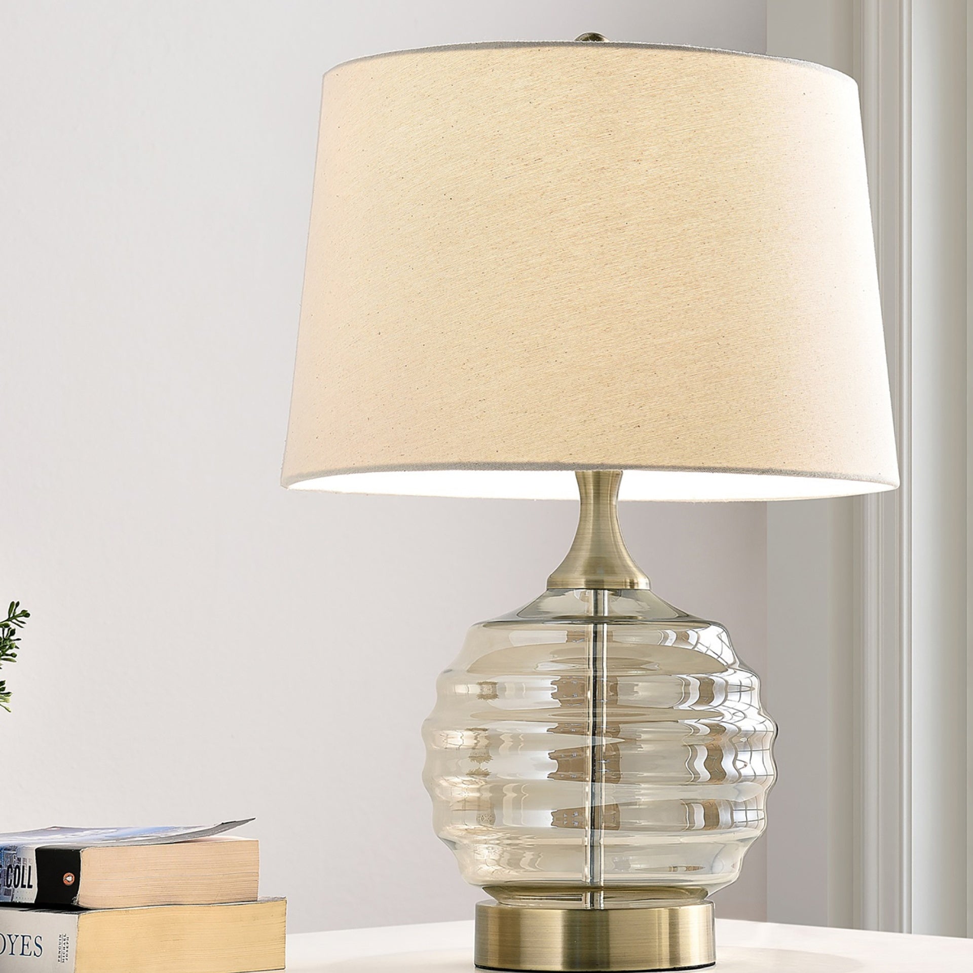 22.5" Tuscan Sun Glass Table Lamp