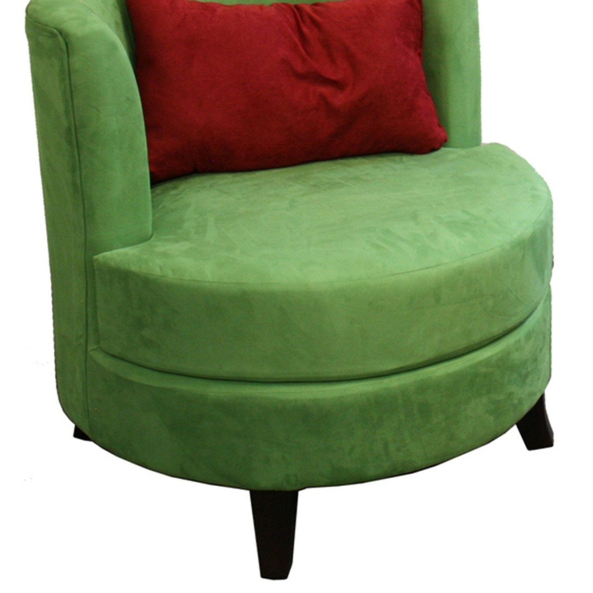 30.5" Tall Accent Chair with Pillow, Green