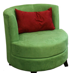 30.5" Tall Accent Chair with Pillow, Green