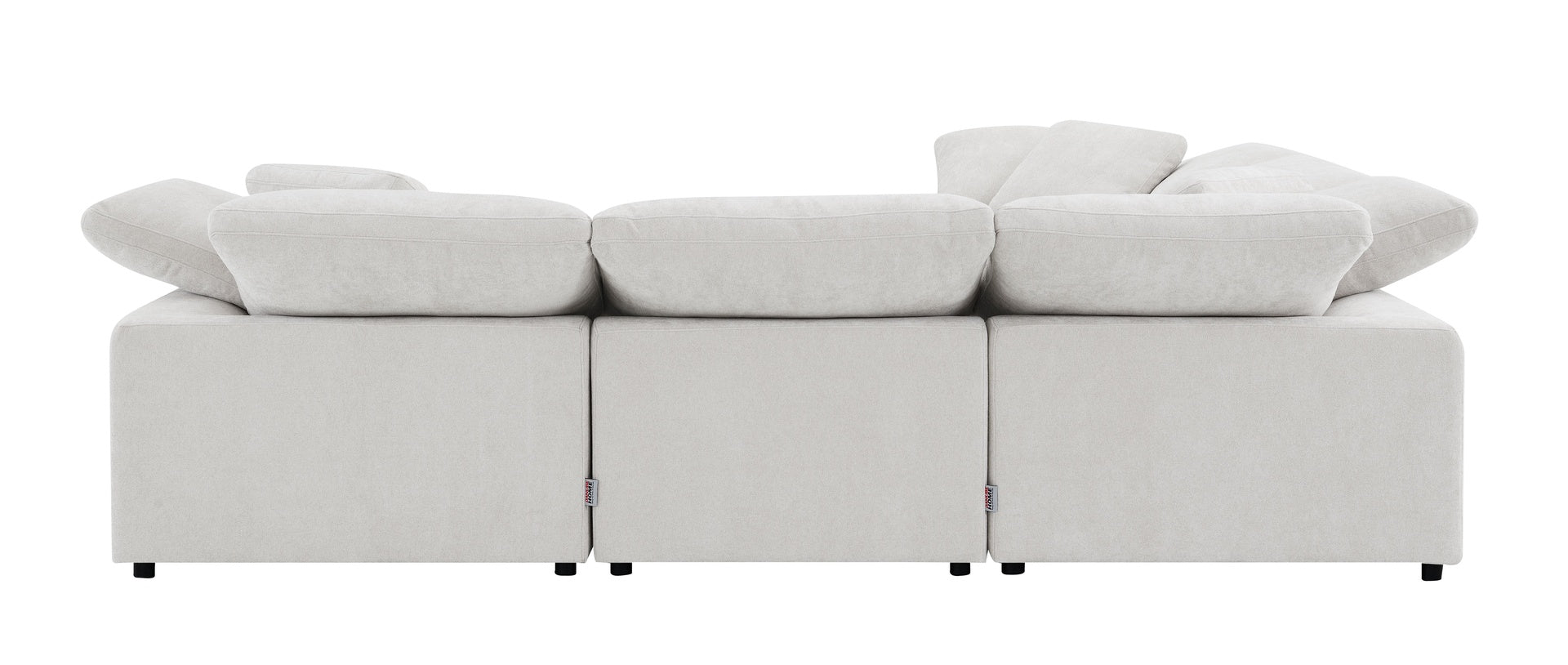 Naveen Ivory Linen 6Pcs Modular Sectional