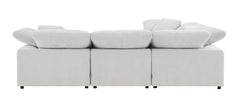 Naveen Ivory Linen 6Pcs Modular Sectional
