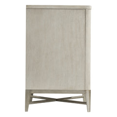 Mantalia Solid Wood 3-Drawer Nightstand with Metal Frame, Nightstand Only, Champagne