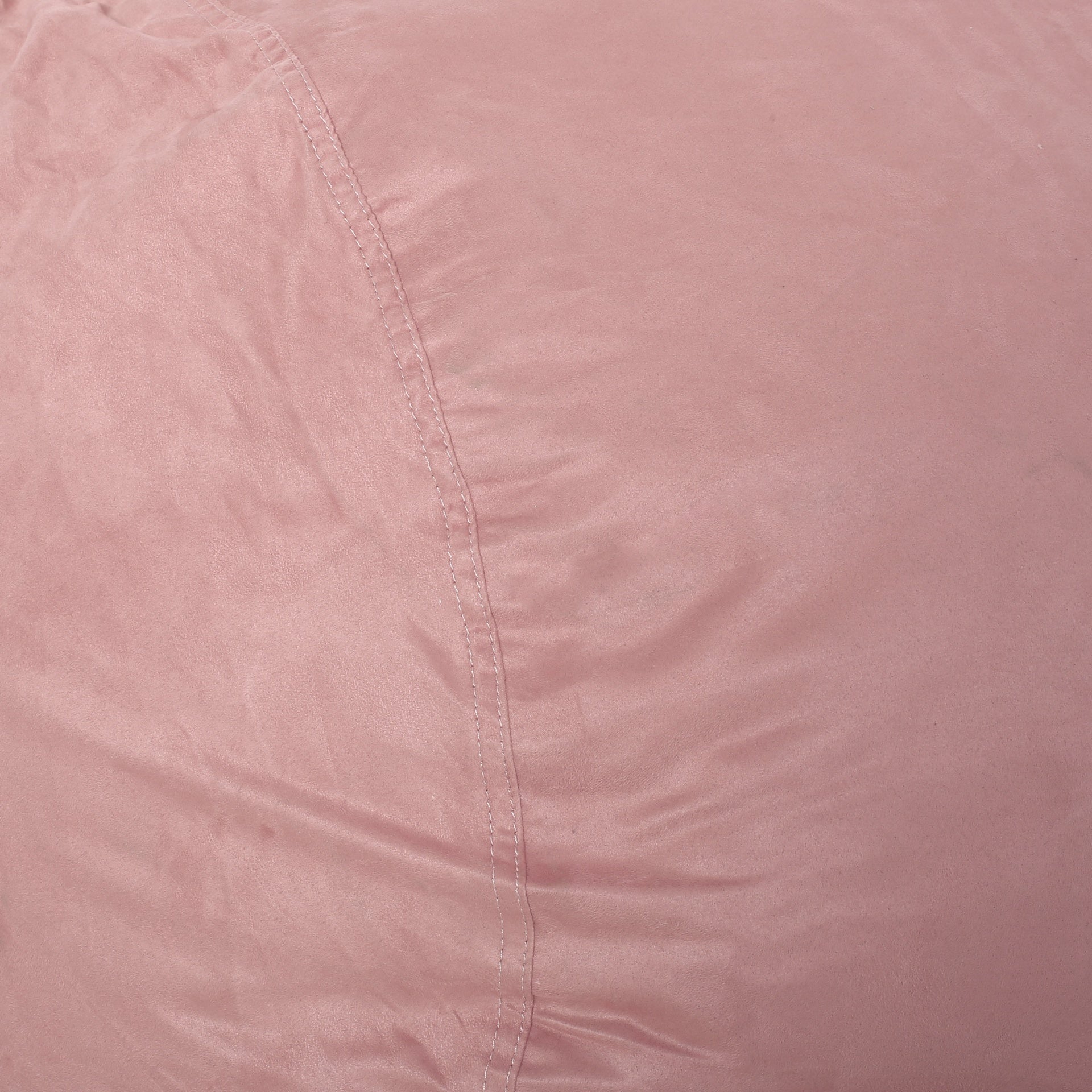 Aruba 8 Foot Microfiber Cylindrical Bean, Rose Pink
