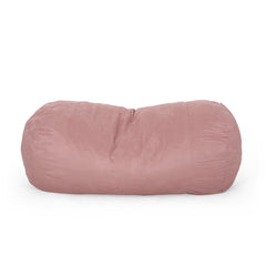 Aruba 8 Foot Microfiber Cylindrical Bean, Rose Pink
