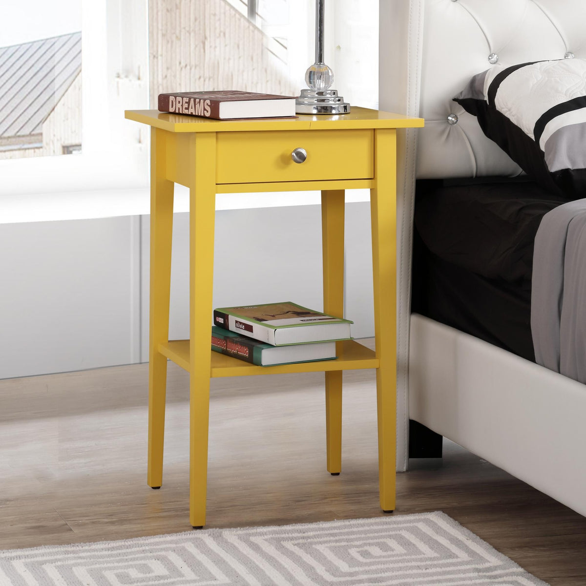 Contemporary Yellow Nightstand For Modern Spaces