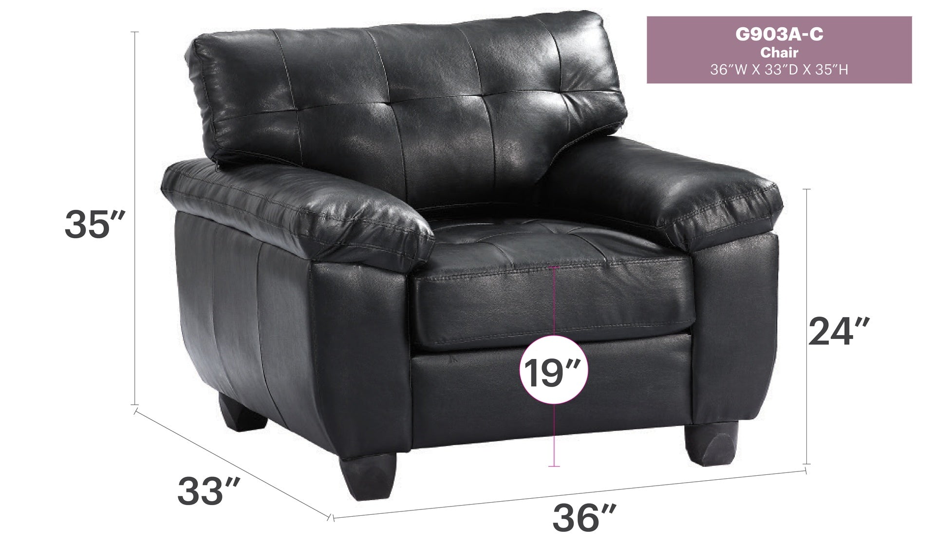 Sleek And Comfortable Black Accent Chair