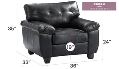 Sleek And Comfortable Black Accent Chair