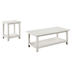 Castleton Distressed White 2-piece Coffee and End Table Set