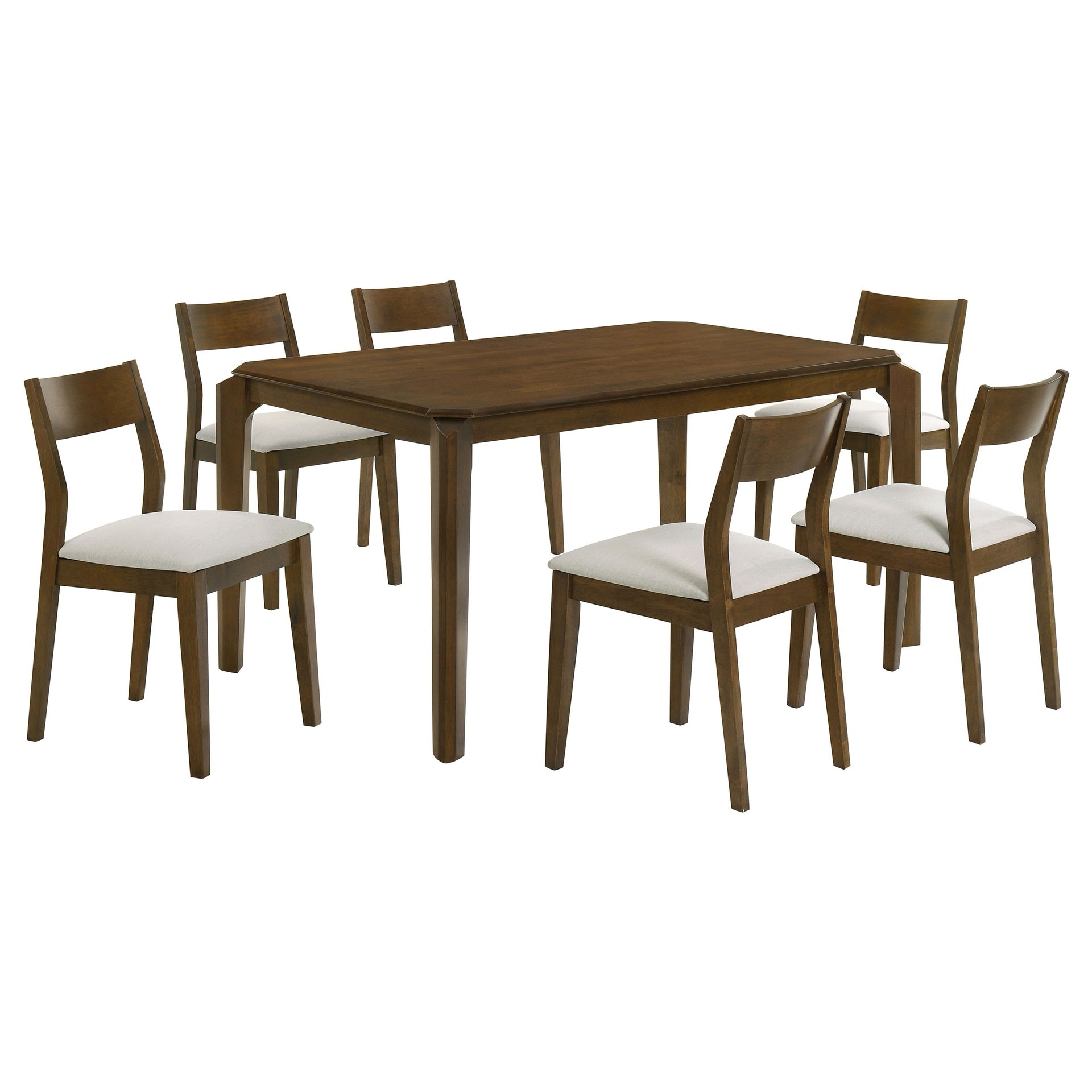 Warren Dark Brown 7-piece Rectangular Dining Set