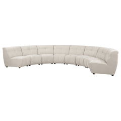 Sycamore Ivory 8-piece Upholstered Sectional Sofa