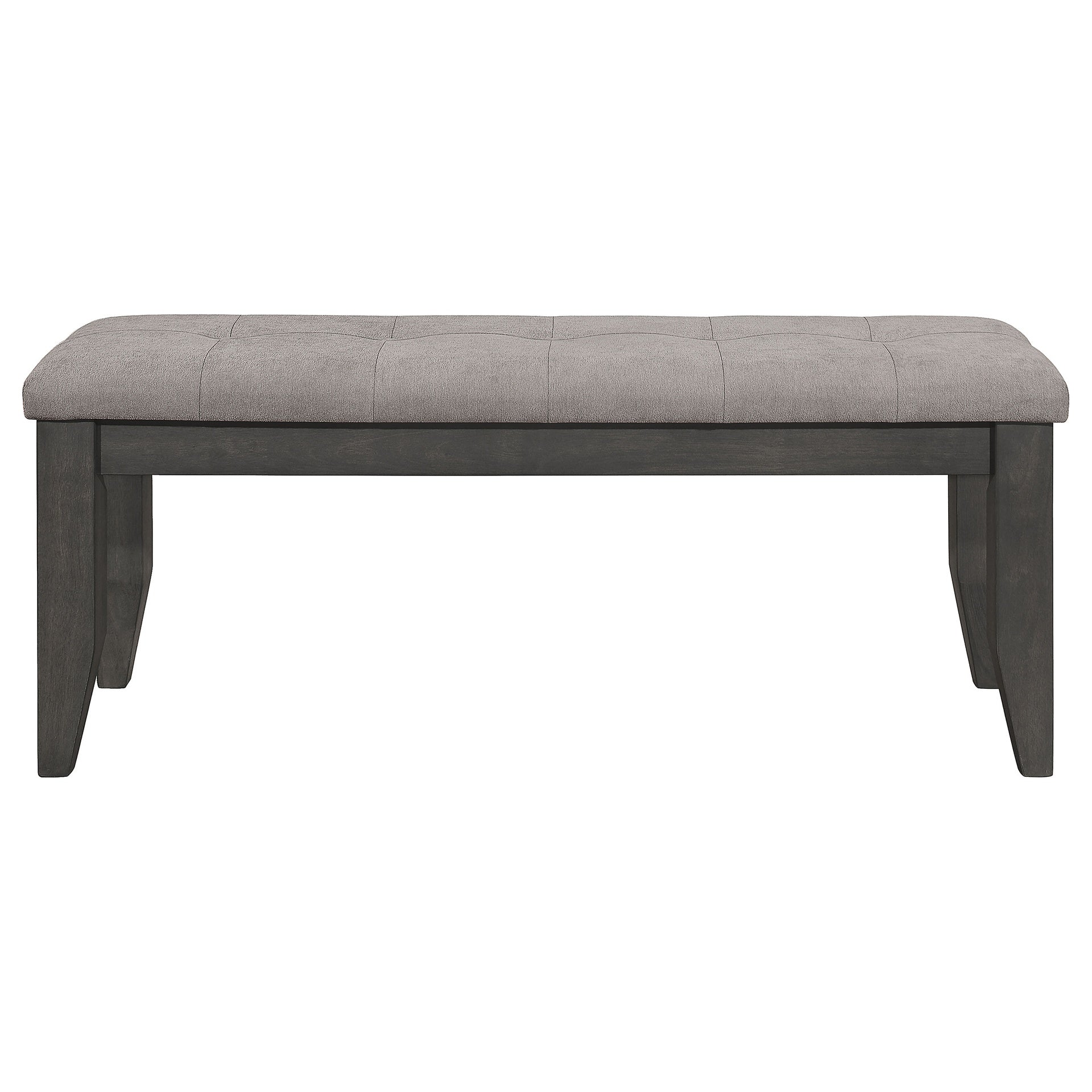 Erskin Dark Grey Upholstered Dining Bench