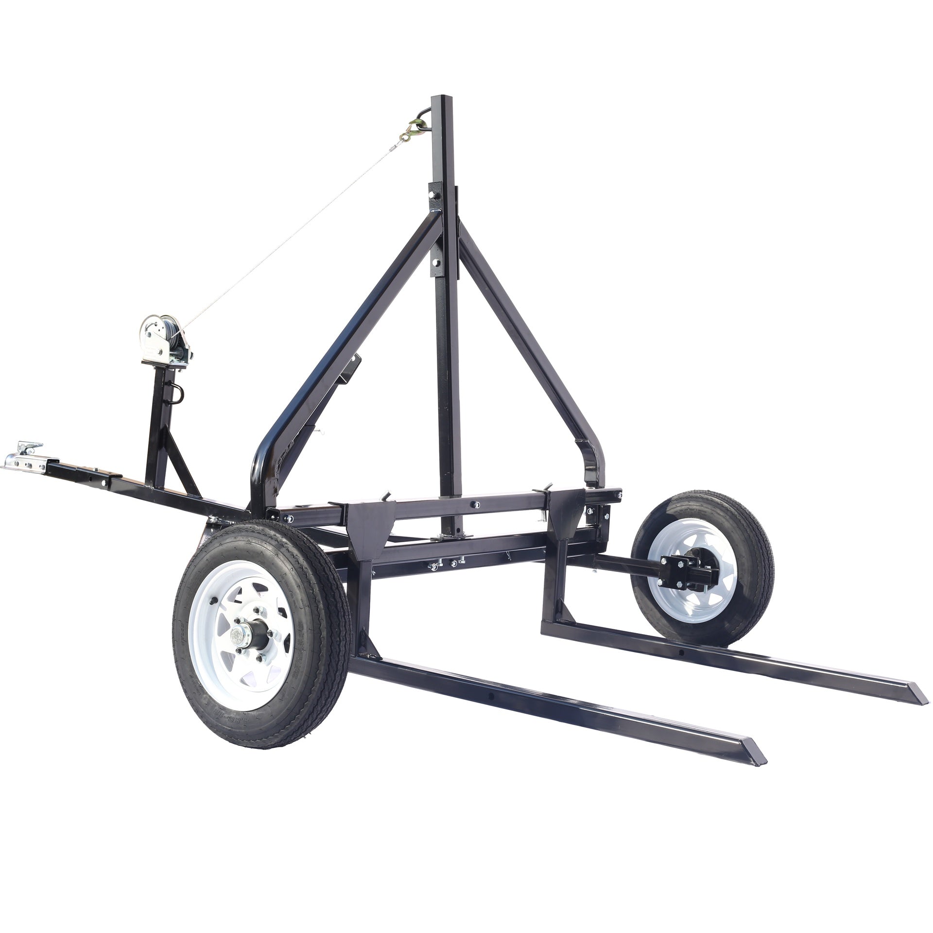 Adjustable Bale Mover,ATV/ UTV/ Truck Universal Round Hay Bale Trailer,1500lbs