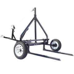 Adjustable Bale Mover,ATV/ UTV/ Truck Universal Round Hay Bale Trailer,1500lbs