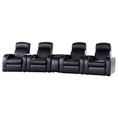 Greenfield Cyrus Black 4-seater Home Theater with Wedge Console