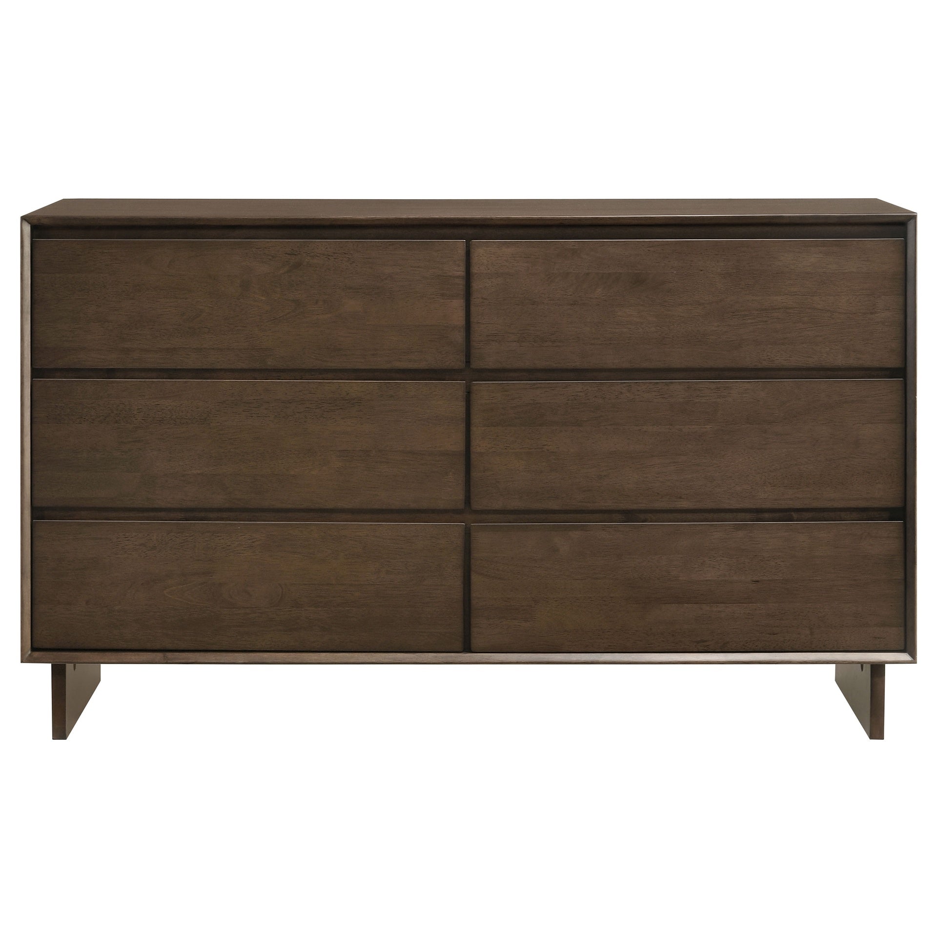 Hemlock Warm Brown 6-drawer Dresser Cabinet