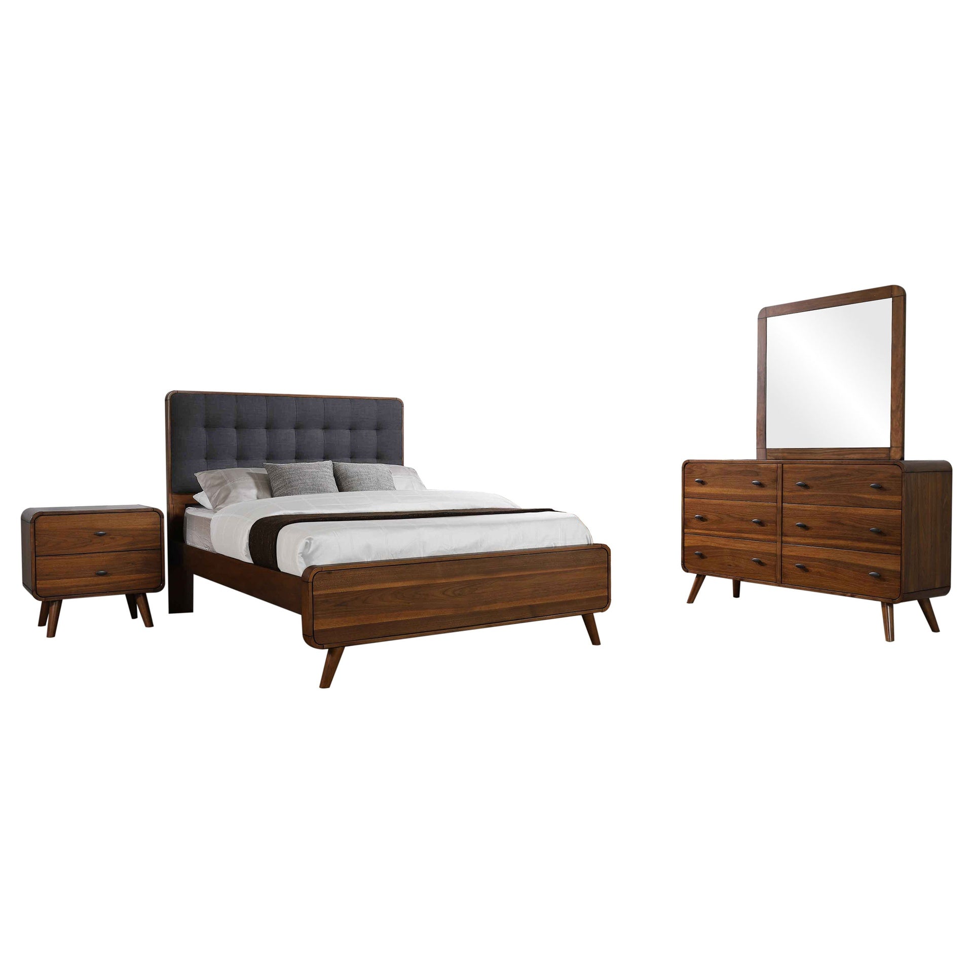 Roxbury Dark Walnut 4-piece Queen Bedroom Set