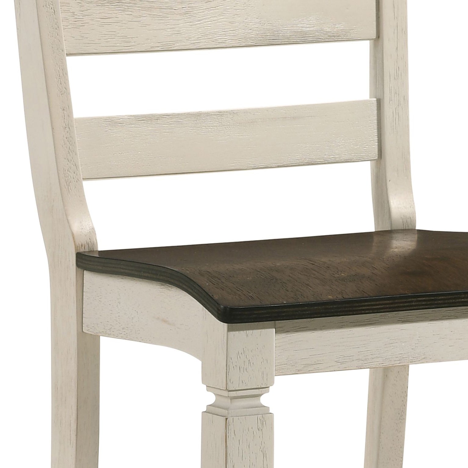 Oak and Antique White Counter Height Stools (Set of 2)