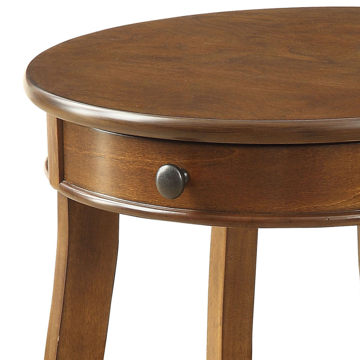 Walnut End Table with 1-Drawer