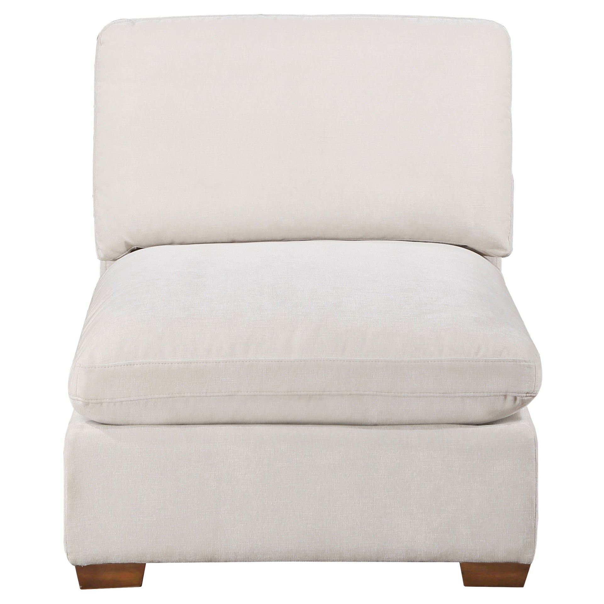 Murtagh Ivory Upholstered Armless Chair