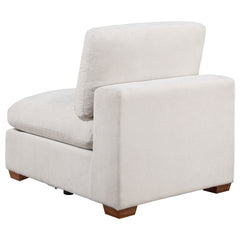 Murtagh Ivory Upholstered Armless Chair
