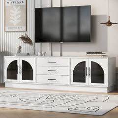 VIBE HAUS 68.9'' Modern Minimalist TV Stand for TVs up to 75 Inches, Entertainment Center Media Console Cabinet with Adjustable Shelves for Living room(OLD SKU:N724P198482K)