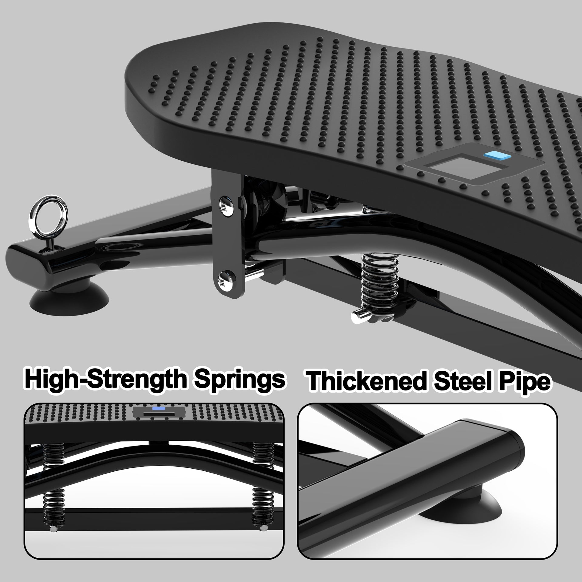 Sliding Ski Simulator with Resistance Bands - Indoor Skiing Fitness Equipment for Home Gym, With Resistance Bands & Non-Slip Base, Full-Body Cardio Training Machine for Core, Leg & Arm Workout