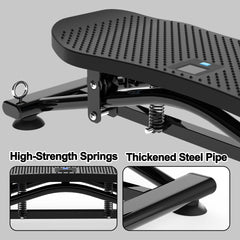 Sliding Ski Simulator with Resistance Bands - Indoor Skiing Fitness Equipment for Home Gym, With Resistance Bands & Non-Slip Base, Full-Body Cardio Training Machine for Core, Leg & Arm Workout