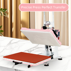 12 x 15" Semi-automatic Heat Press Machine With Auto Open and Slide-out base(Not suitable for sublimation)