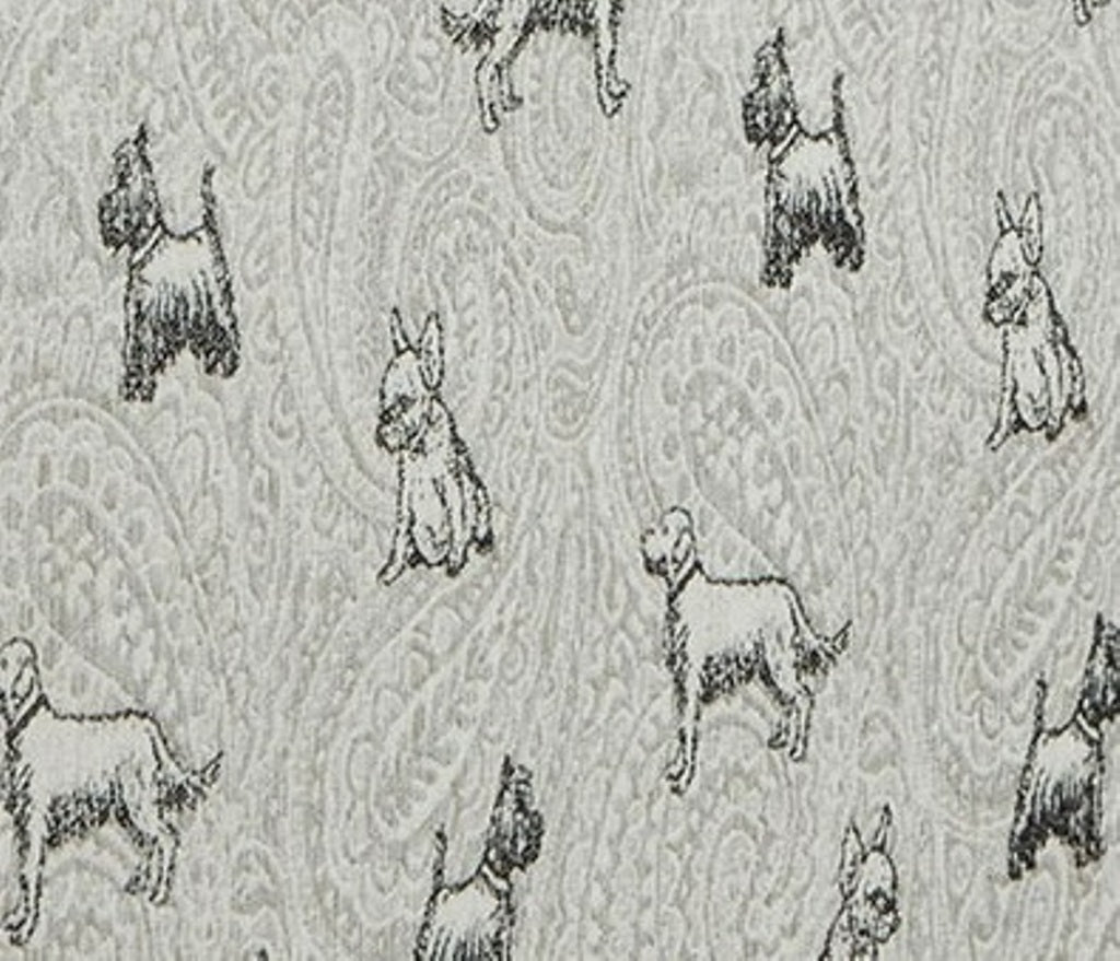 Transitional Style Dog Pattern Chair Welt Trim Large Pillow Back Multi Finish Primary Living