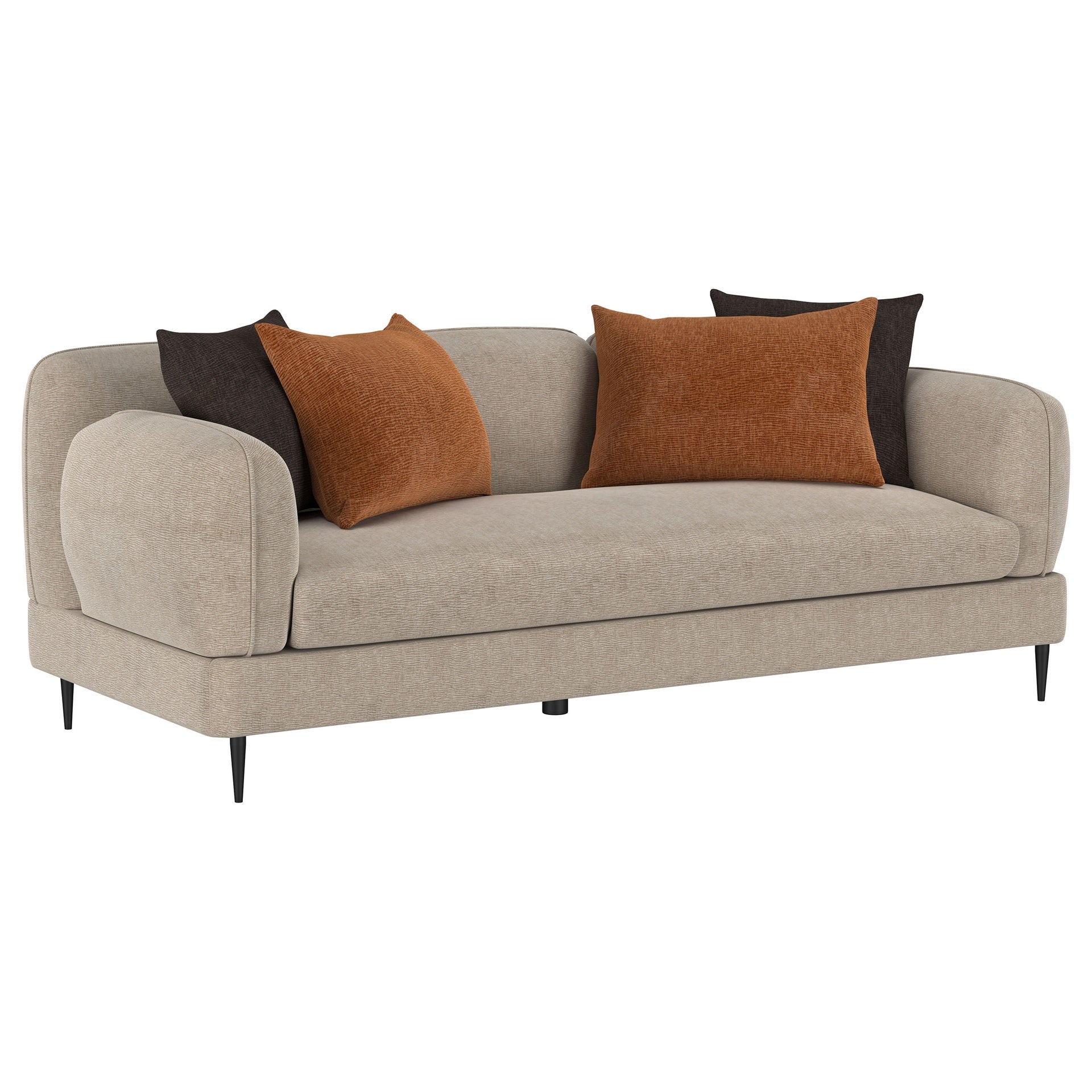 Repley Latte 2-piece Upholstered Sofa Set