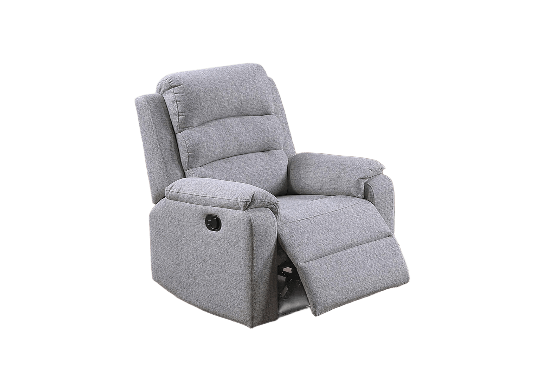 Modern Style 1pc Manual Recliner Sincere Bone Finish Padded Seat And Backrest Primary Living Room