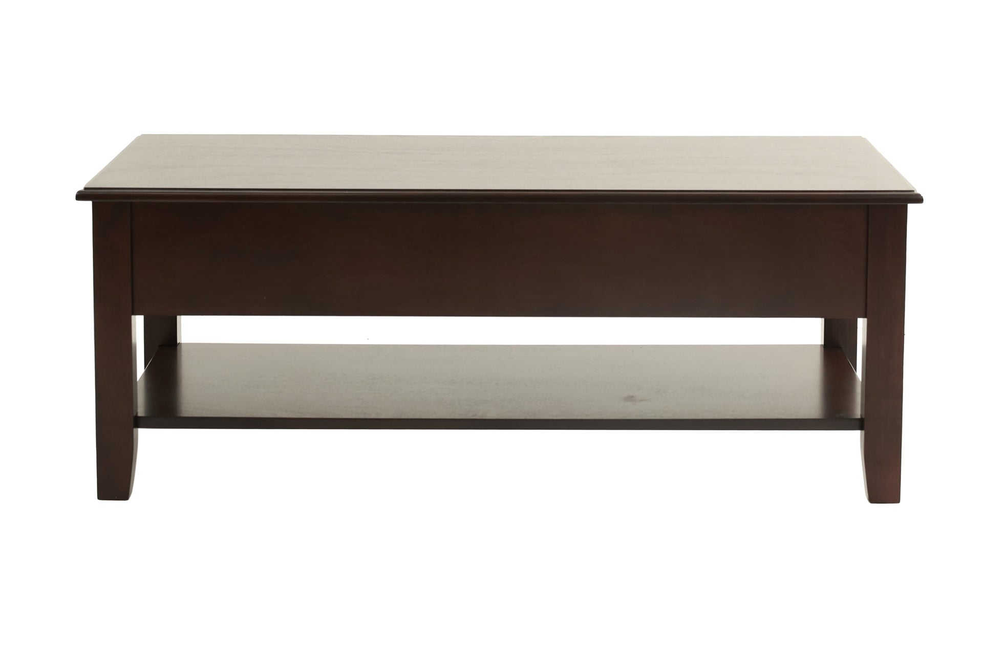 Classic Modern Look Wooden 1pc Coffee Table Living Room Furniture Table Veneer Top Drawers And Shelf Storage Espresso / Antique Black Finish
