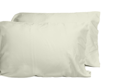 Luxurious Viscose from 100% Bamboo 2-Piece Pillowcase Set , Oeko-TEX Certified, King - Crème