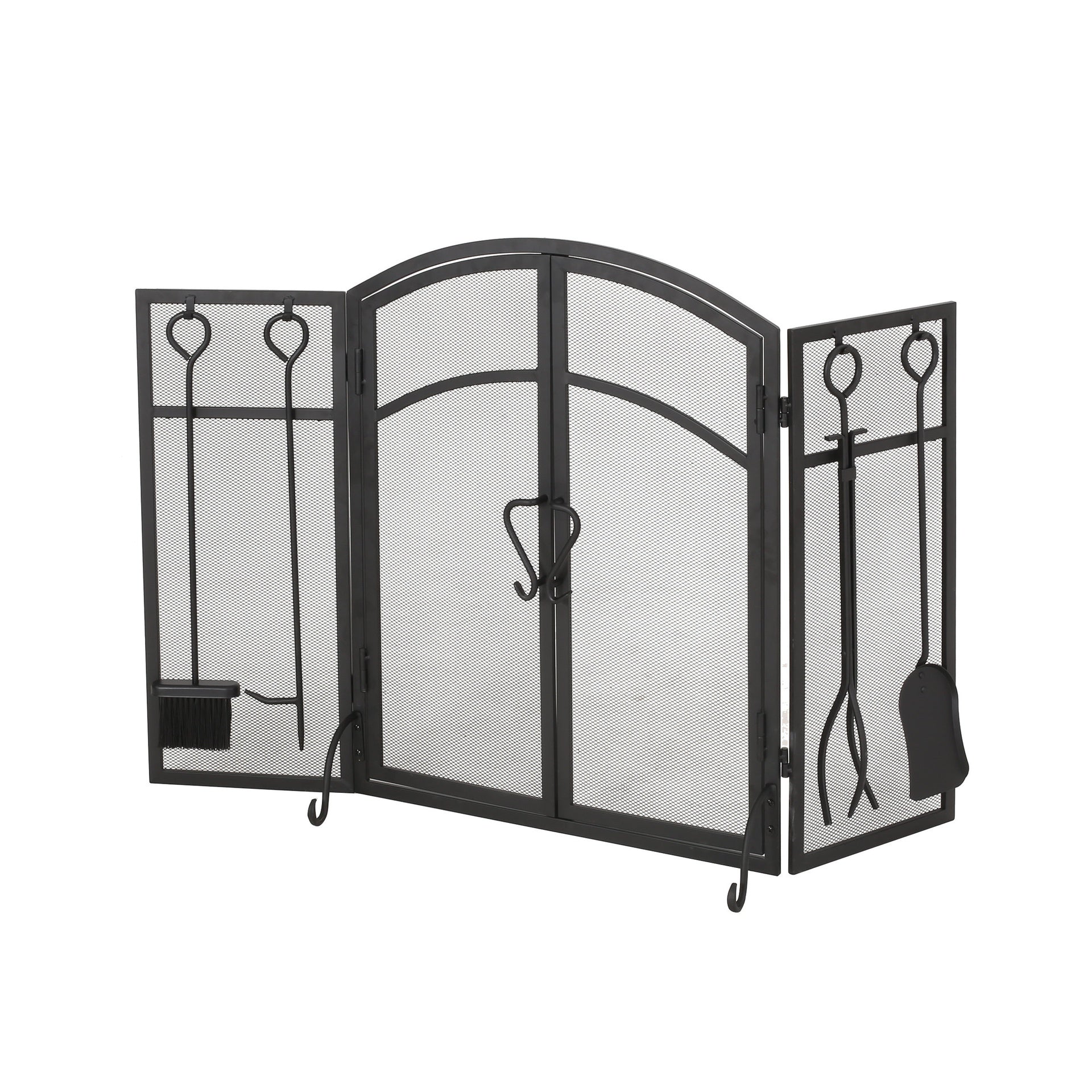 FOLDING SCREEN WITH DOORS AND 4 PCS TOOL SETS