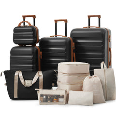 Hardshell ABS Luggage Set - Lightweight & Durable Suitcases with Dual Spinner Wheels, Carry-On & Check-In Sizes for Travel & Business
