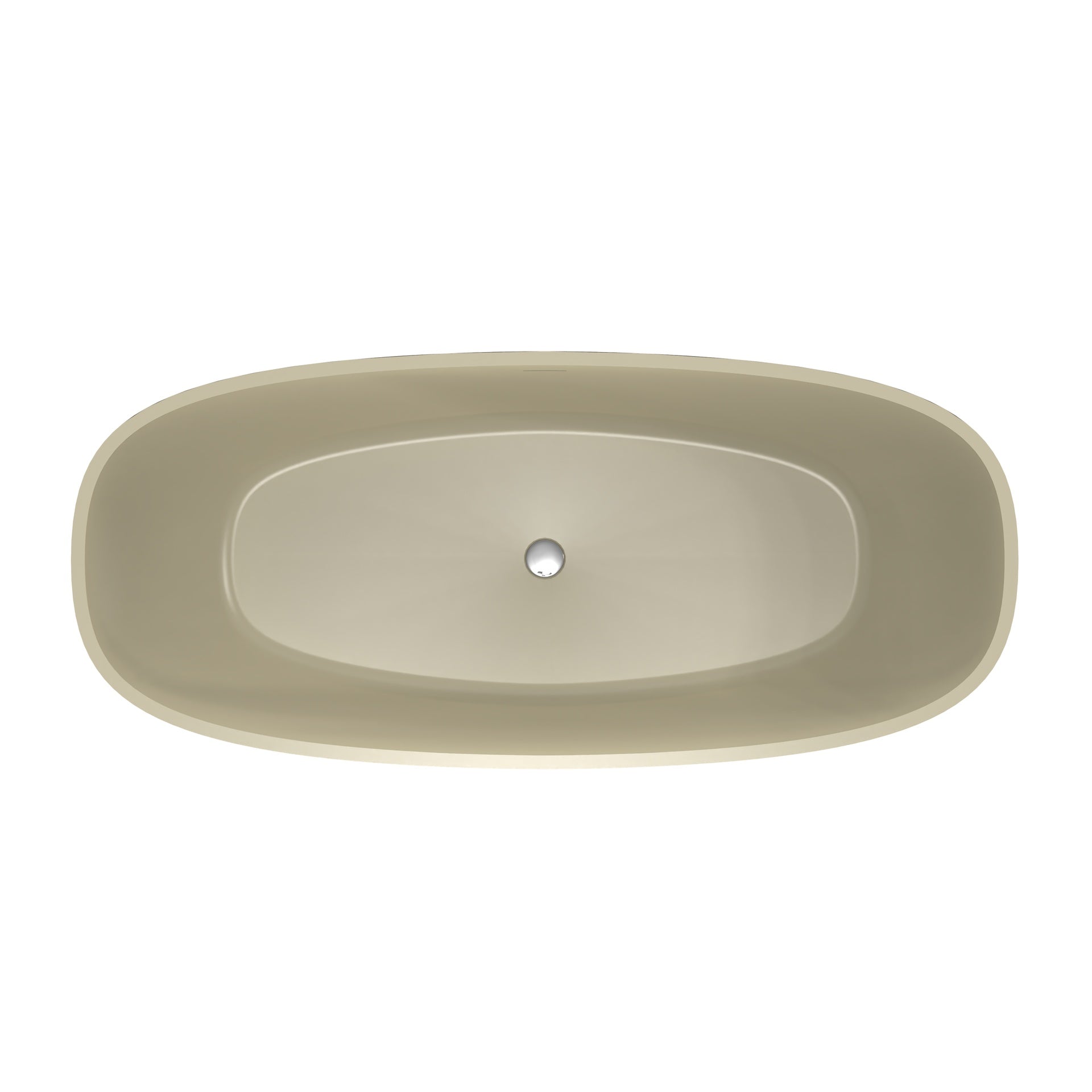 66.9 inch freestanding solid surface soaking bathtub for bathroom