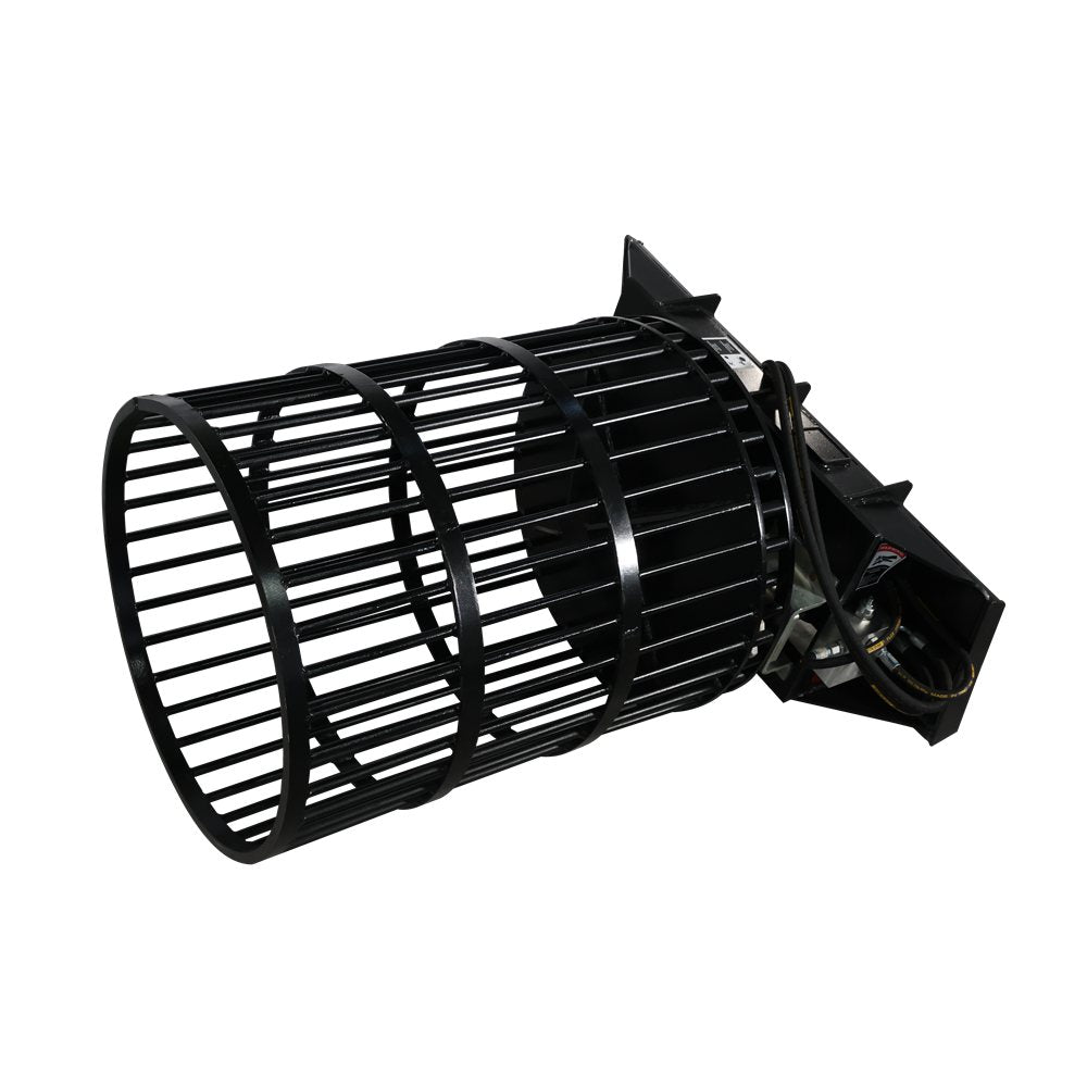 Skid Steer Rotary Rock Picker Attachment 30" Diameter Drum Model, 55" Barrel Depth, Universal Mount