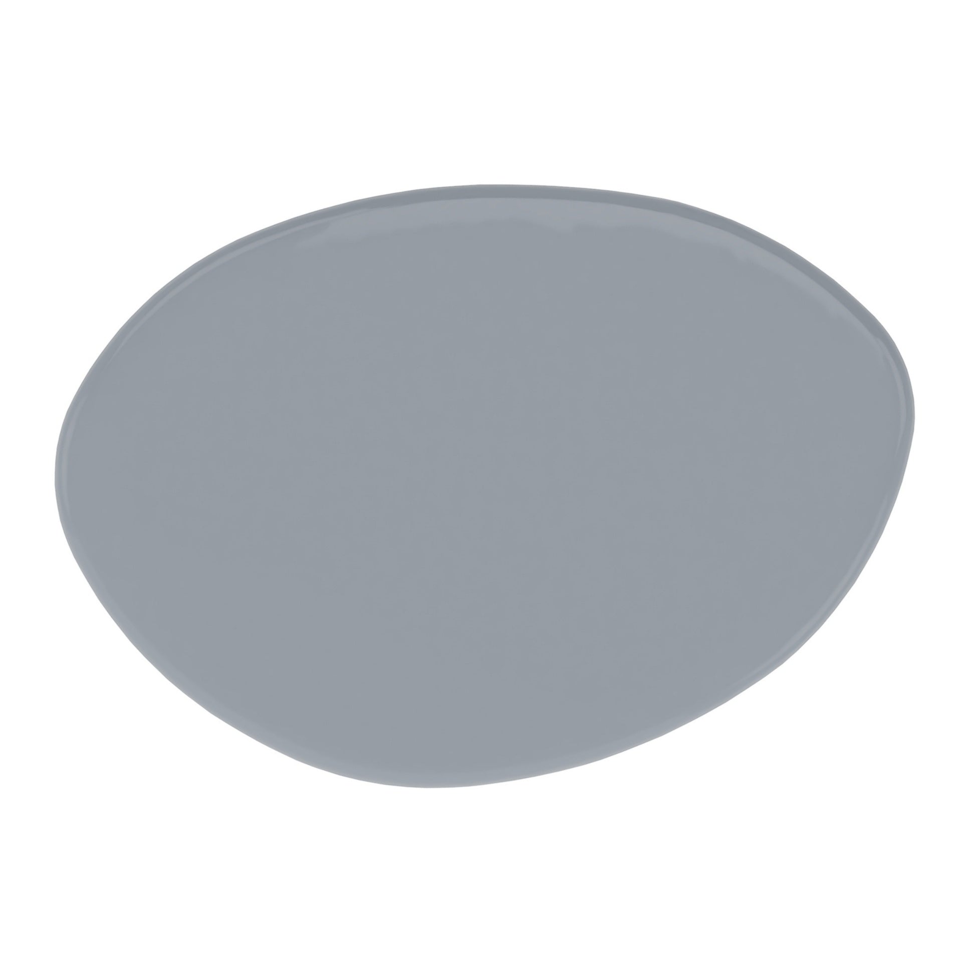 30" x 21" x 15" Modern Cobblestone End Table-High Gloss Gray