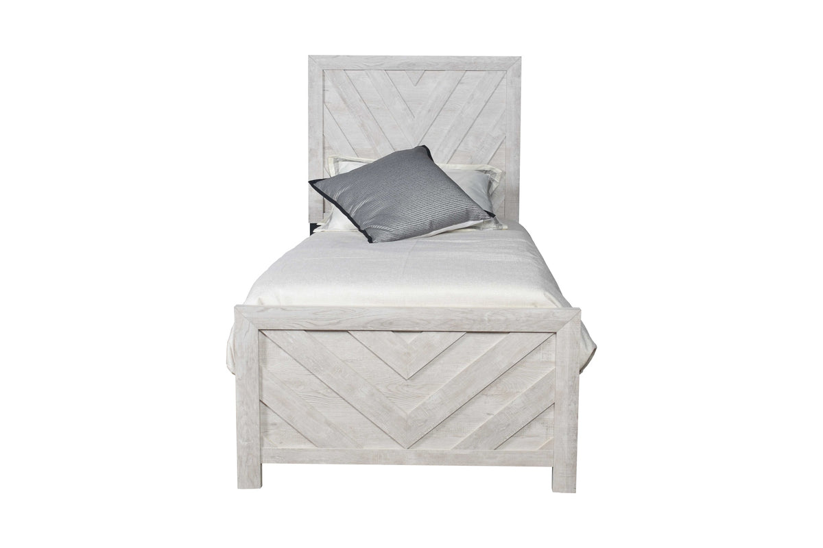 DENVER Modern Style Twin Bed Made with Wood in Natural (CA INVENTORY)