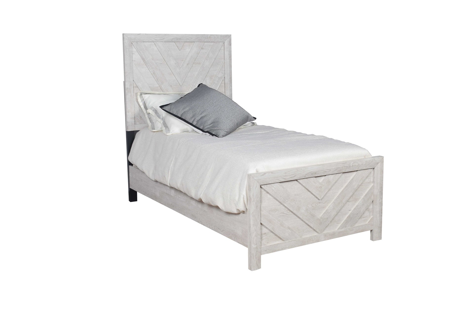 DENVER Modern Style Twin Bed Made with Wood in Natural (CA INVENTORY)
