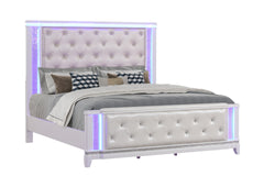 Opium King Bed in Milky White (NJ Inventory)
