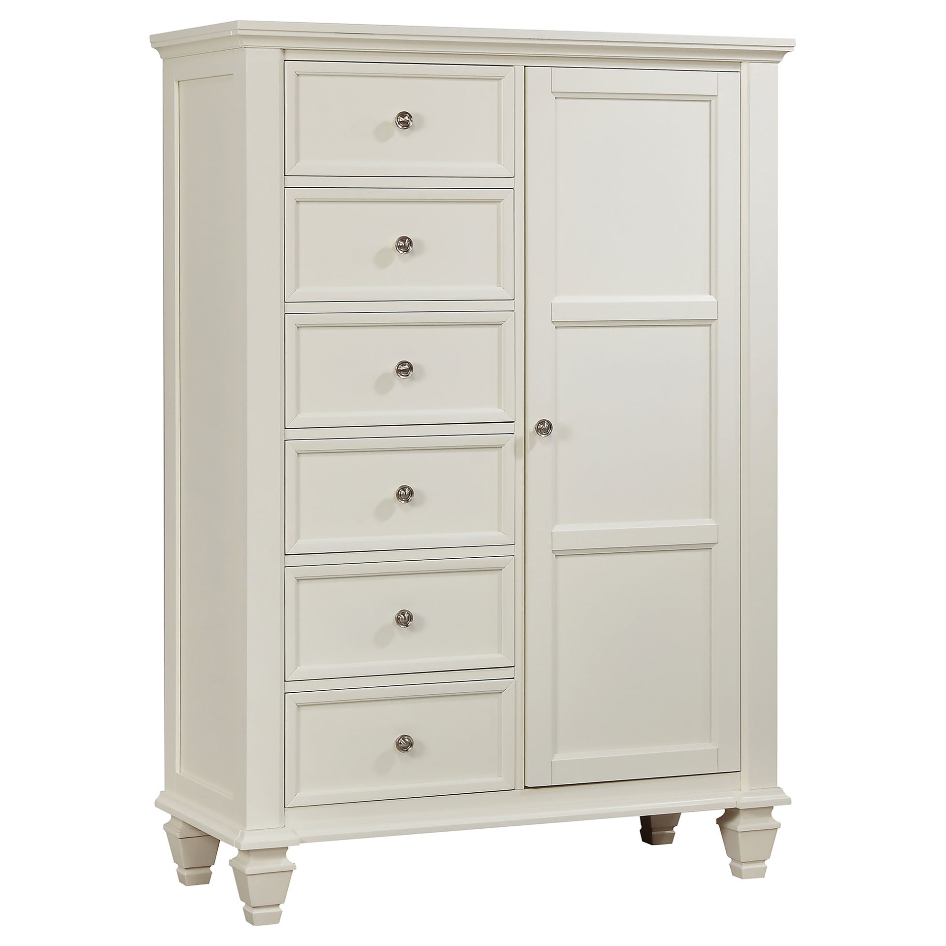 Vallauris Cream White 8-drawer Chest