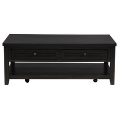 Sutter Distressed Java 2-drawer Rectangular Coffee Table