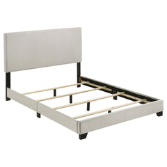 Efram Cream Upholstered Full Panel Bed